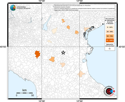 Mappa territorio comunale con almeno 3 questionari