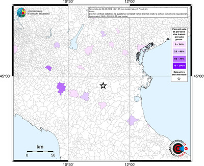 Mappa territorio comunale con almeno 3 questionari