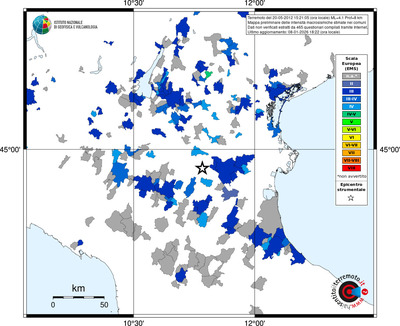 Mappa EMS - territori comuni