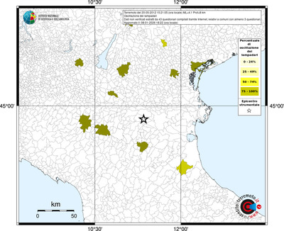 Mappa territorio comunale con almeno 3 questionari