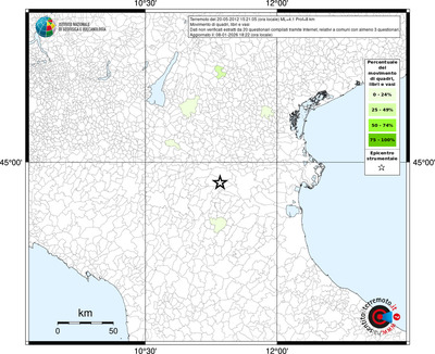 Mappa territorio comunale con almeno 3 questionari