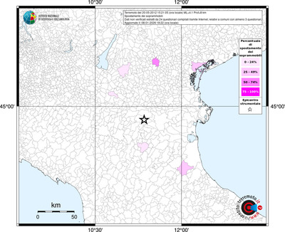 Mappa territorio comunale con almeno 3 questionari