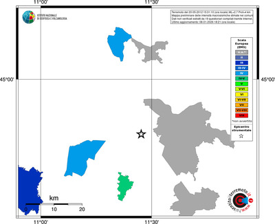Mappa EMS - territori comuni