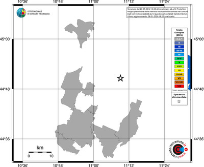 Mappa EMS - territori comuni