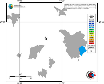 Mappa EMS - territori comuni