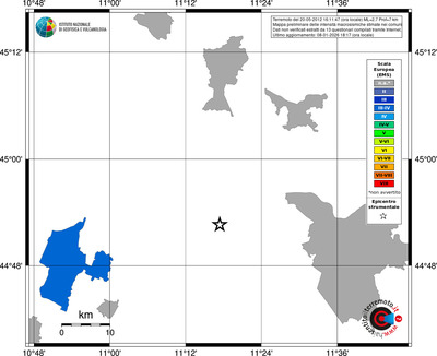 Mappa EMS - territori comuni