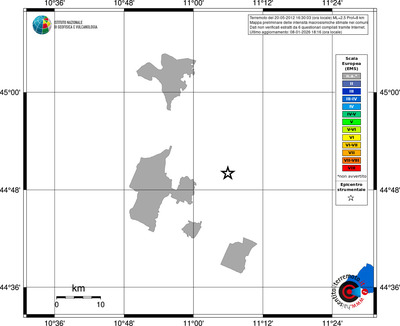 Mappa EMS - territori comuni