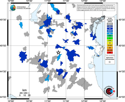 Mappa EMS - territori comuni