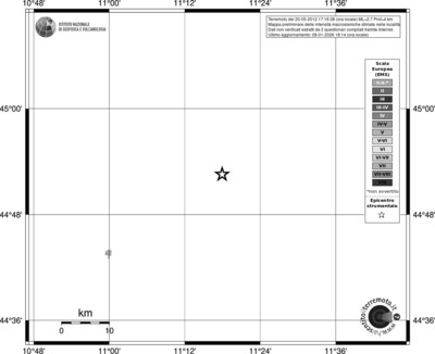 Mappa EMS - territori località