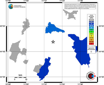 Mappa EMS - territori comuni