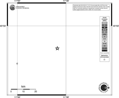 Mappa EMS - territori località