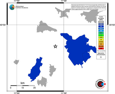 Mappa EMS - territori comuni
