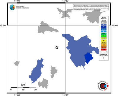 Mappa MCS - territori comuni