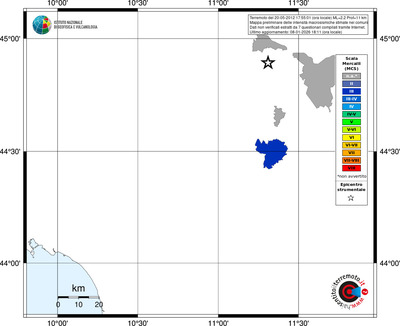 Mappa MCS - territori comuni
