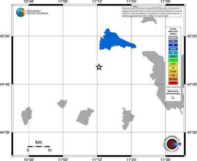 Mappa MCS - territori comuni