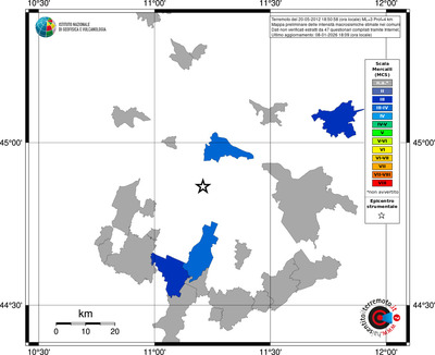 Mappa MCS - territori comuni