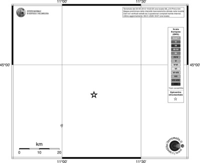 Mappa EMS - territori località