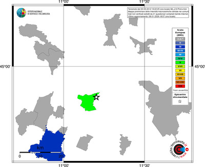Mappa EMS - territori comuni