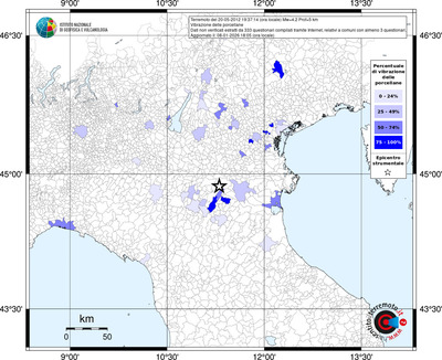 Mappa territorio comunale con almeno 3 questionari