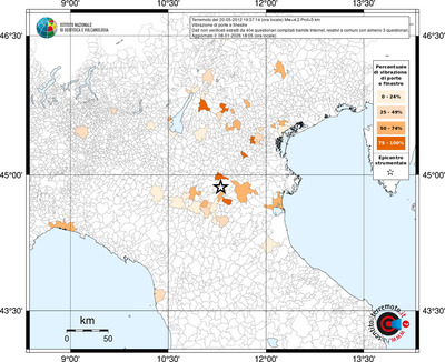Mappa territorio comunale con almeno 3 questionari