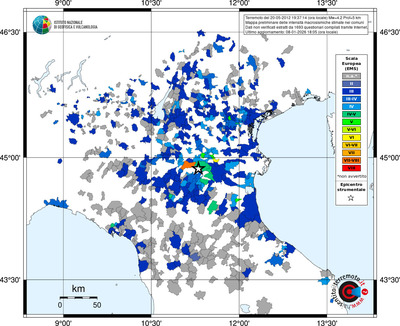 Mappa EMS - territori comuni