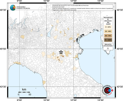 Mappa territorio comunale con almeno 3 questionari