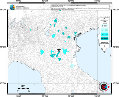 Mappa territorio comunale con almeno 3 questionari
