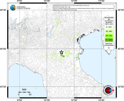 Mappa territorio comunale con almeno 3 questionari