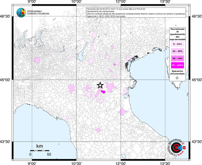 Mappa territorio comunale con almeno 3 questionari