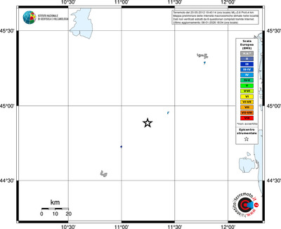 Mappa EMS - territori località
