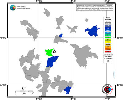 Mappa EMS - territori comuni