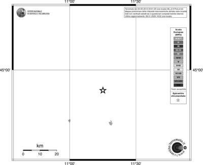 Mappa EMS - territori località