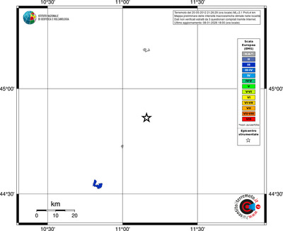 Mappa EMS - territori località