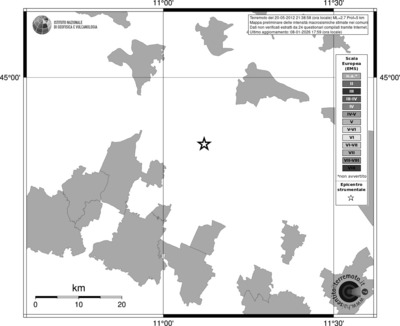 Mappa EMS - territori comuni