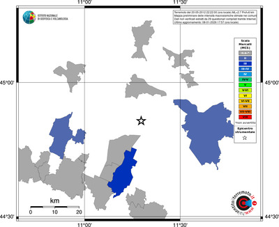 Mappa MCS - territori comuni