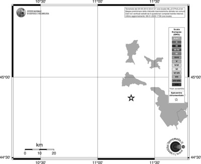 Mappa EMS - territori comuni