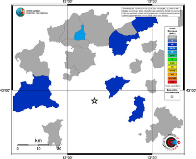 Mappa EMS - territori comuni