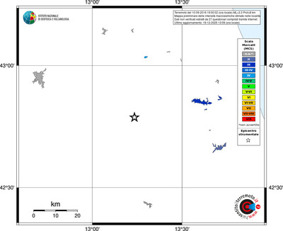 Mappa MCS - territori località
