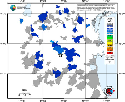 Mappa EMS - territori comuni