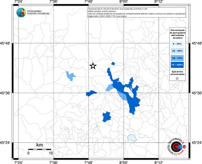 Mappa territorio comunale con almeno 3 questionari