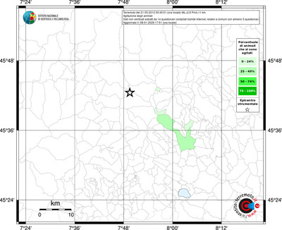 Mappa territorio comunale con almeno 3 questionari