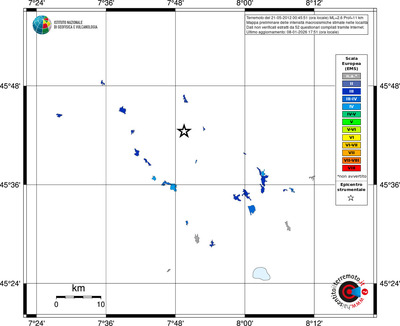 Mappa EMS - territori località