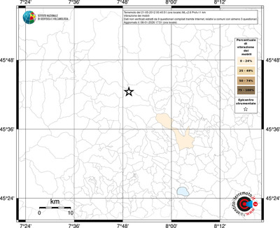 Mappa territorio comunale con almeno 3 questionari