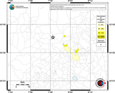 Mappa territorio comunale con almeno 3 questionari