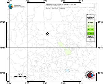 Mappa territorio comunale con almeno 3 questionari