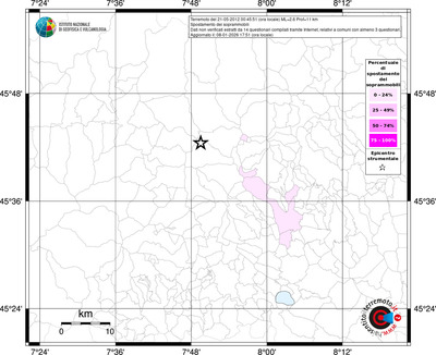 Mappa territorio comunale con almeno 3 questionari