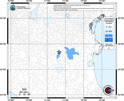 Mappa territorio comunale con almeno 3 questionari