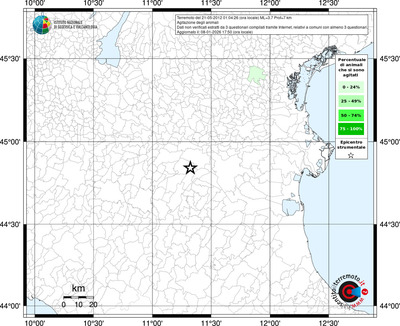 Mappa territorio comunale con almeno 3 questionari