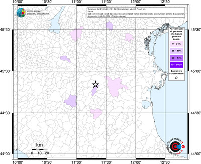 Mappa territorio comunale con almeno 3 questionari