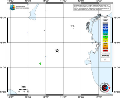 Mappa EMS - territori località